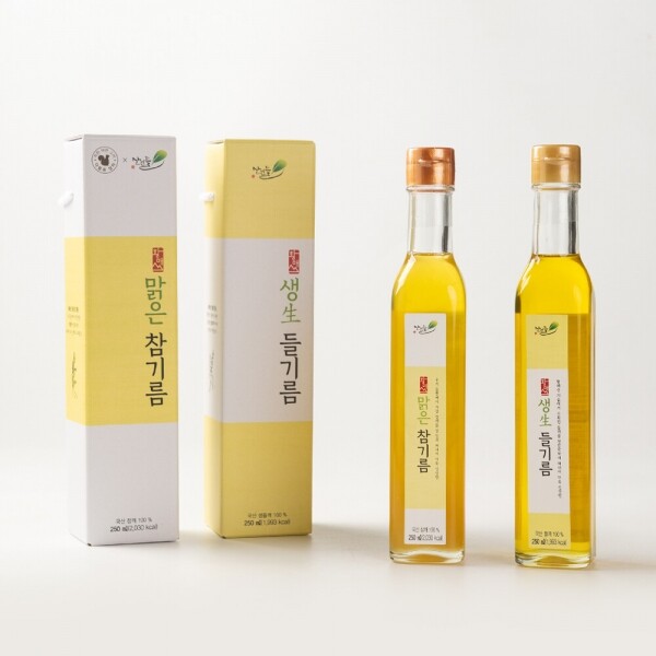 맑은 참기름/生 들기름/선물세트 _㈜산엔들