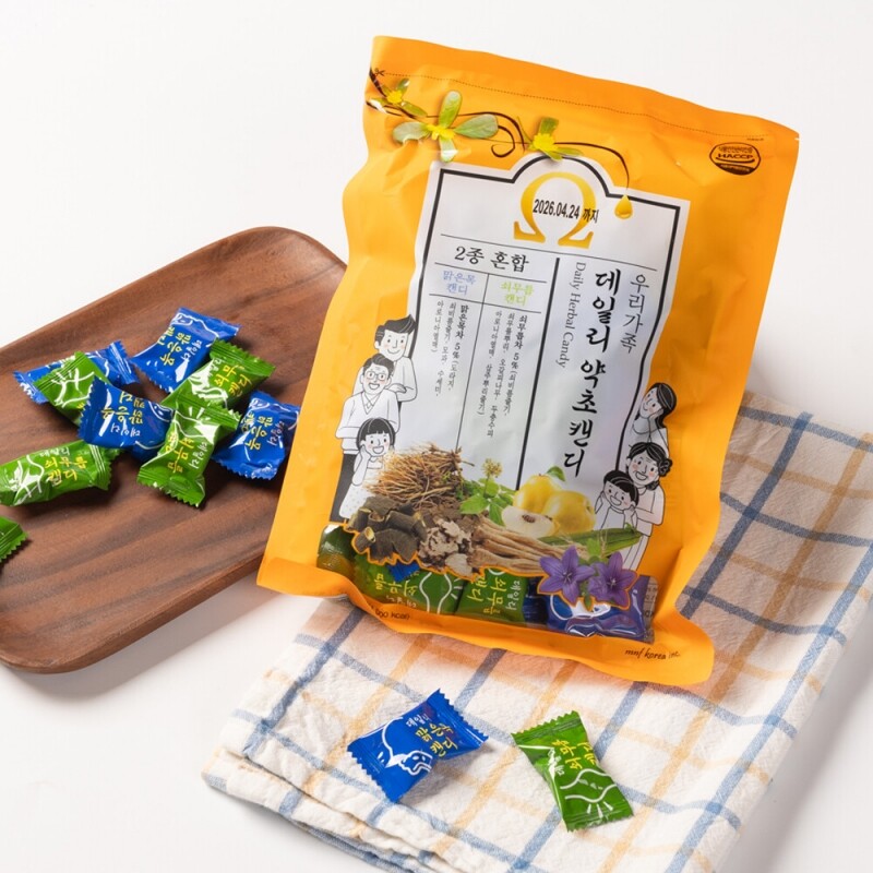 한방약초젤리 250g 3종 / 데일리 약초종합캔디 250g _㈜산엔들