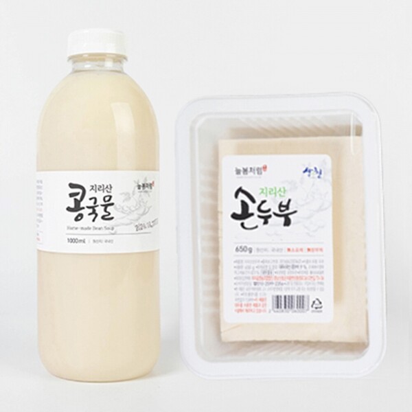 *화,목 발송* 지리산 콩국물 1000ml 1병,손두부650g 1모 _부리골영농조합