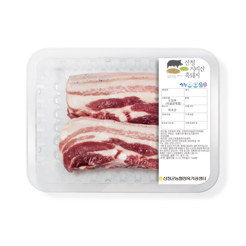 산청지리산흑돼지 삼겹살 수육용(600g) _산청군농협정육가공센터